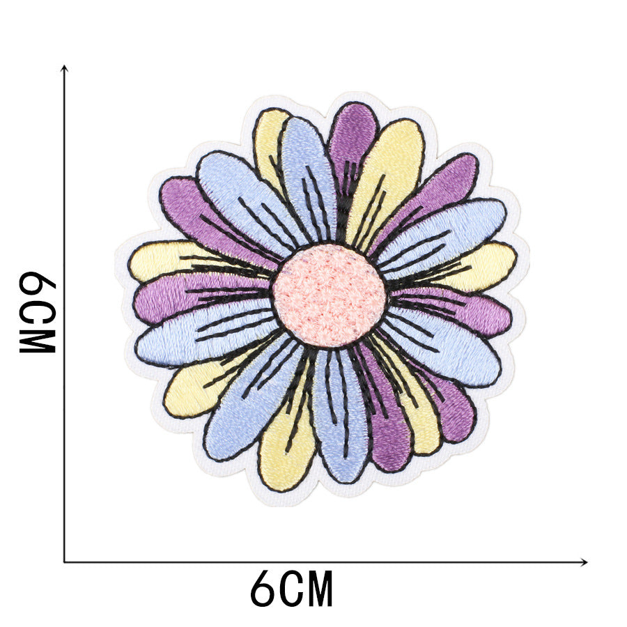 Wholesale New Summer Waves Embroidery Cloth Sticker